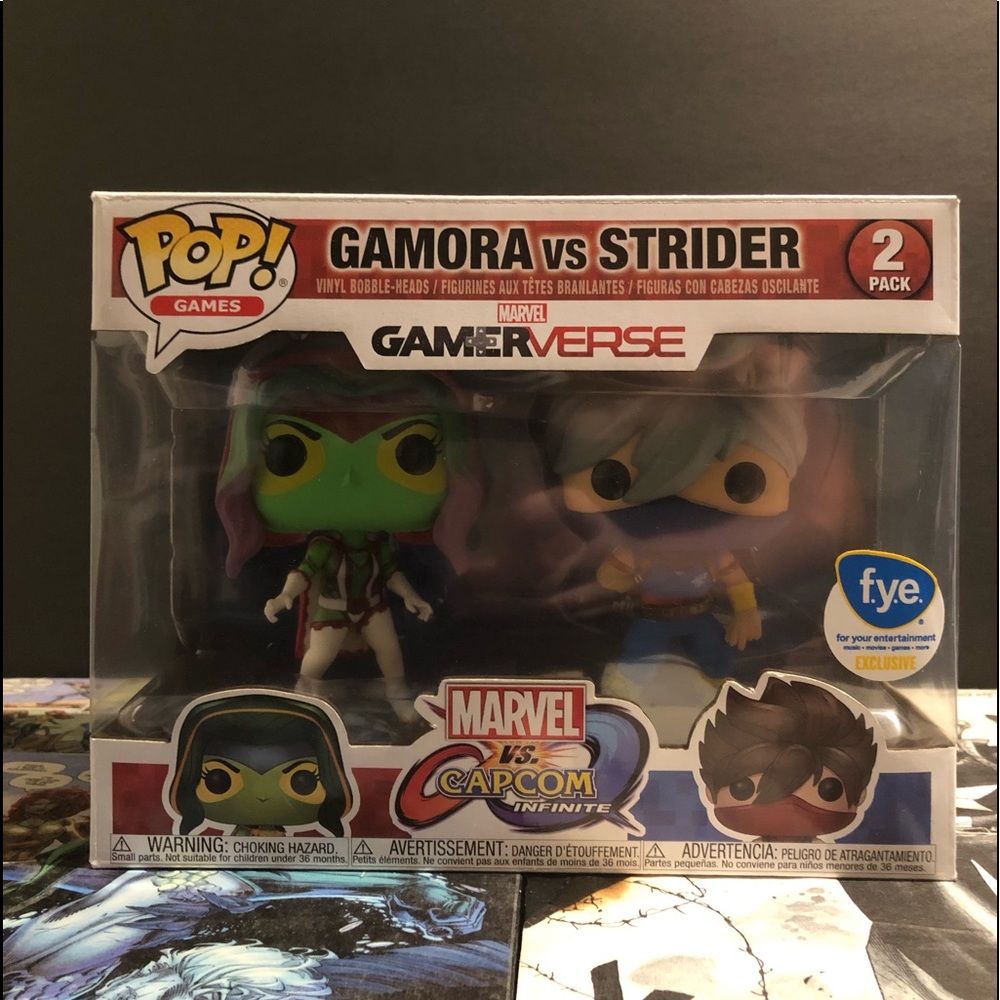 Fye Exclusive. Gamora vs Strider Game Verse funko.